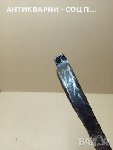 Стар Ръчно Кован Лост Щанга Козикрак Тегло 2.700кг., снимка 5 - Антикварни и старинни предмети - 49755978