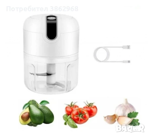 Мини чопър за чесън и подправки 250мл., снимка 1