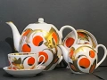 Руски порцелан Вербилки сервиз за чай , снимка 4