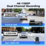 AZDOME M300S k Видеорегистратор Dash Cam комплект със задна камера , снимка 2