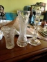 две вази и свещник, средната е кристална, цена по договаряне , снимка 2