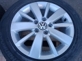 Лети джанти 16ки 5х112 VW + летни гуми 205/55/16 Hankook, снимка 7