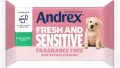 Andrex Fresh & Sensitive Хигиенни мокри кърпички, хипоалергенни, без аромат, 12 опаковки х 30 бр., снимка 4