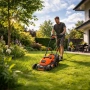 Мощна и лека електрическа градинска косачка 1000W, снимка 2