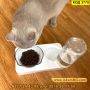 Дозатор за вода за котки с купичка за храна 2 в 1 - КОД 3779, снимка 4