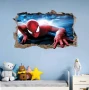 3 вида Спайдърмен Spiderman стикер постер лепенка за стена детска самозалепващ, снимка 3