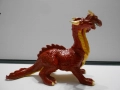 Ретро винтидж екшън фигурка триглав дракон фигура играчка от 1984 г., снимка 8