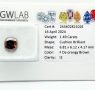 Естествен инвестиционен диамант 1.49ct. - I2/ тъмно оранжево кафяв GWLAB Сертификат, снимка 4