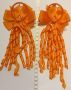 Оранжеви панделки на точици, снимка 2