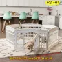 Удобна и сигурна кошара за кучета от 6 панела - КОД 4487, снимка 5