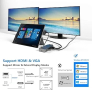 Surface Pro Dock само за Surface Pro 4/Pro 5/Pro 6 USB хъб с Gigabit Ethernet порт, HDMI VGA 4K , снимка 2