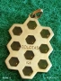 Дизайнерско сребърно колие ZOLOTAS с позлата пчелна пита ювелирна изработка 48643, снимка 5