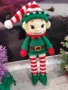 Плетена играчка Елф, Плетени, ръчно изработени, Подарък за Коледа, снимка 7