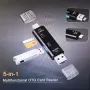 Четец 5 в 1-(Type-C,Micro USB,USB,SD и TF-карти), снимка 3