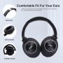 XuanGui NIA Over Ear Bluetooth 5.3 слушалки, сгъваеми, 20H, с вграден микрофон, FM радио, TF слот, снимка 5