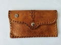 Винтидж ръчно шито портмоне от естествена кожа. , снимка 1