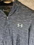 Оригинална мъжка спортна блуза с цип Under Armour 3/4 Zip Long Sleeve HeatGear Top – XL black motiff, снимка 7