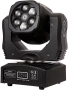 Преносими LED сценични светлини с движеща се глава и управление (6x12W + лазер) Гаранция 12м., снимка 7