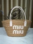 Miu Miu Дамска Плетена Плажна Чанта Миу Миу - Налични Различни Цветове Код E567, снимка 18