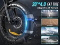 НОВО!! Електрически велосипед Samebike RS-A02 Pro 1000W 48V15Ah 45 км.ч., снимка 17