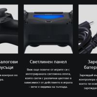 Безжичен контролер Sony DualShock 4 за PlayStation 4 - Jet Black (CUH-ZCT2E) Версия 3,50, снимка 4 - Аксесоари - 45650761