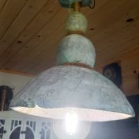 Ръчно изработена винтидж дизайнерска лампа "ФЕЯ", снимка 5 - Декорация за дома - 45281485