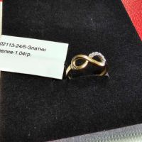 Дамски златен пръстен 1,04гр., снимка 2 - Пръстени - 45632400