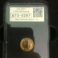 Златна монета Кралица Елизабет II, снимка 2 - Нумизматика и бонистика - 45860637