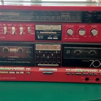 Продавам радиокасетофон boombox Sharp gf 700 Japan red , снимка 7 - Радиокасетофони, транзистори - 45822196