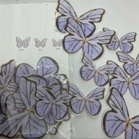 ядивни ядливи пеперуди вафлена хартия пъстроцветни за консумация украса на торта и мъфини, снимка 8 - Други - 26857504