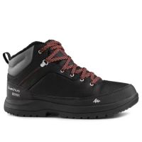 Мъжки непромокаеми туристически обувки за преходи sh100, черни, снимка 12 - Мъжки боти - 45160307