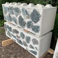 Голям бетонен БЛОК с ефект "СКАЛА" за Подпорна стена "LEGO", снимка 1 - Строителни материали - 44932088