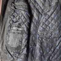 Ed Hardy motto biker leather jacket M, снимка 7 - Сака - 45323618