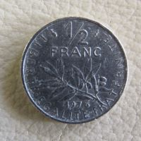 Франция - 1/2 Франка 1967 - 159 W, снимка 2 - Нумизматика и бонистика - 45289416