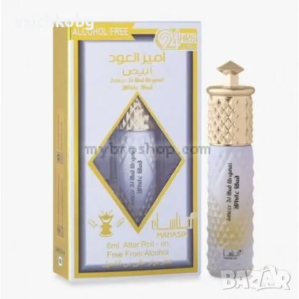 Ориенталскo парфюмно масло Ameer Al Oud Original White Oud от Manasik 6ml кехлибар, опопонакс, тамян, снимка 1