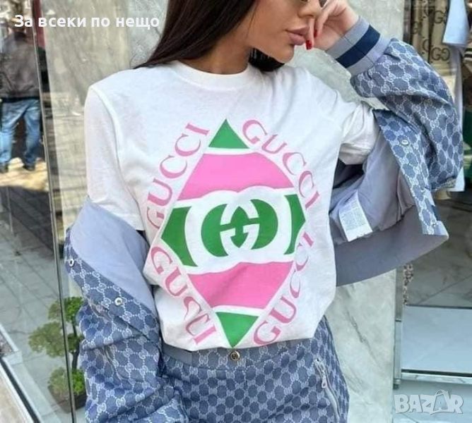 Дамска тениска Gucci👚 Дамска блуза с къс ръкав Гучи - Налични различни цветове Код LFS10, снимка 1