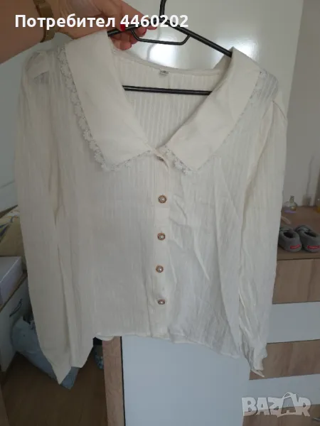  бяла риза, 100% памук, снимка 1