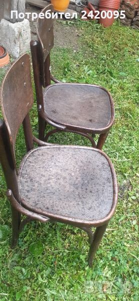 стари дървени столове-75лв, снимка 1