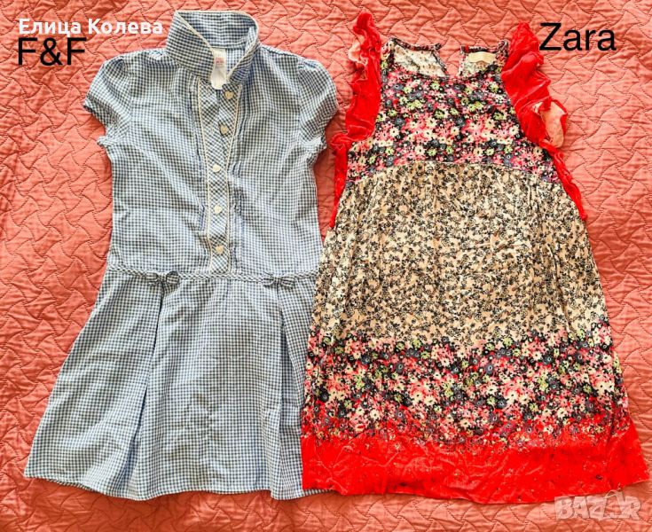 Zara, F&F две рокли 7-9 г, снимка 1