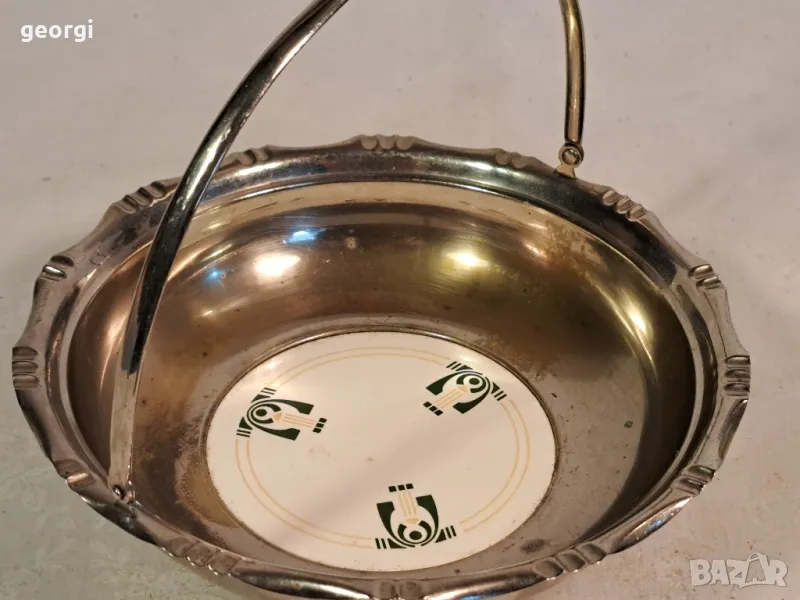 метална кошница с порцеланово дъно 18/5, снимка 1