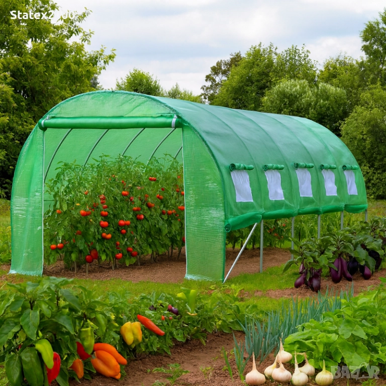 НОВО! Оранжерия с навиващо покривало, снимка 1