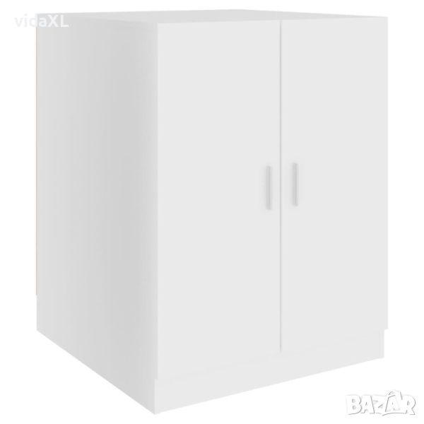 vidaXL Шкаф за пералня, бял, 71x71,5x91,5 см（SKU:808395, снимка 1