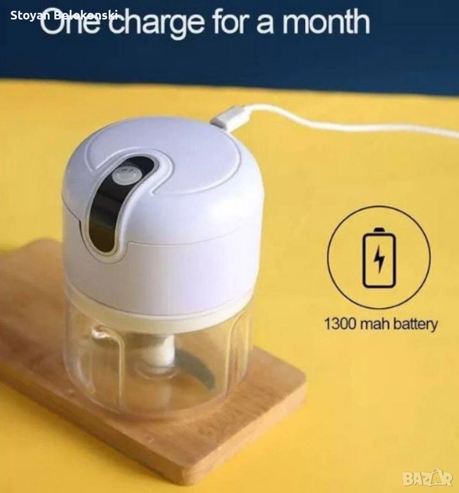 Мини чопър за чесън и подправки 250мл., снимка 1