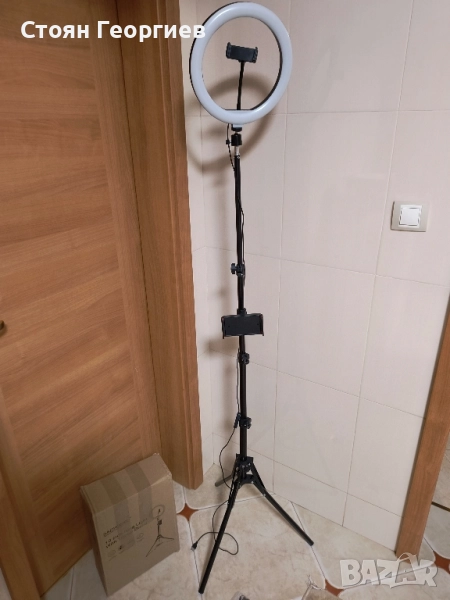 Чисто нова лед ринг лампа с трипод 176см, снимка 1