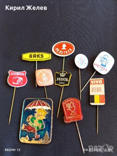 Лот значки 10 броя от цял свят перфектно състояние за КОЛЕКЦИЯ ДЕКОРАЦИЯ 11346, снимка 1
