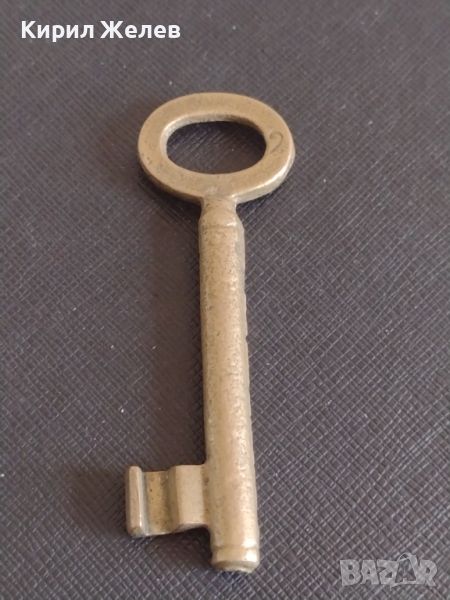 Стар бронзов ключ от соца за брава за КОЛЕКЦИЯ ДЕКОРАЦИЯ БИТОВ КЪТ 44838, снимка 1