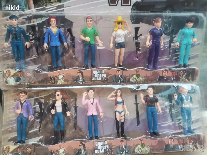 Grand Theft Auto VI GTA Пластмасови фигурки играчки за игра и украса торта играчки, снимка 1