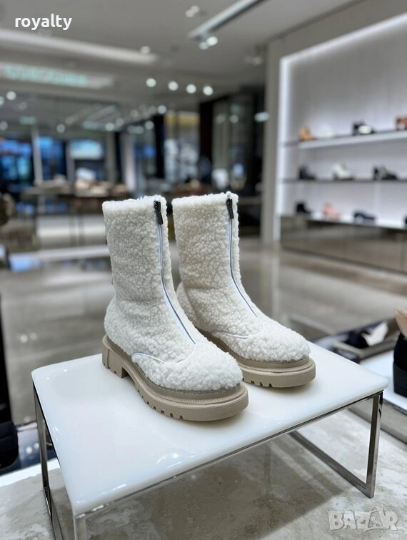 Равни боти - бели 36-40 номер , снимка 1