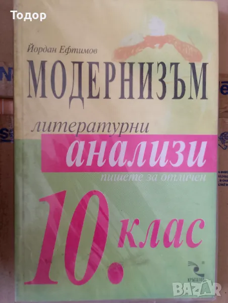 Пишете за отличен Модернизъм - литературни анализи 10. клас Йордан Ефтимов, снимка 1