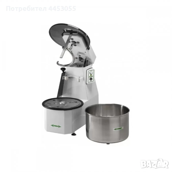 Професионална тестобъркачка 12 литра – 36 кг/ч производителност, снимка 1